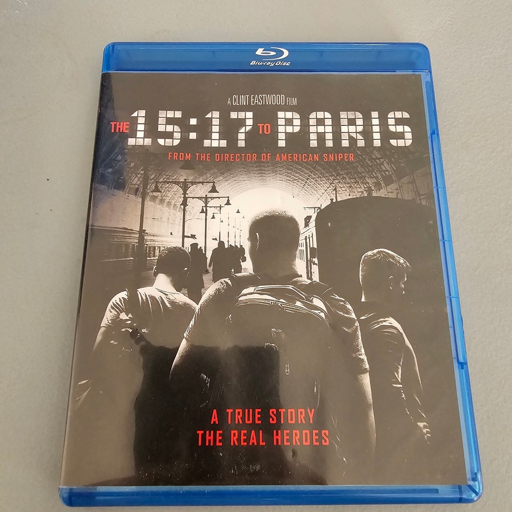 The 15:17 to Paris Blu-ray DVD Clint Eastwood True Story Movie 2-Disc Set